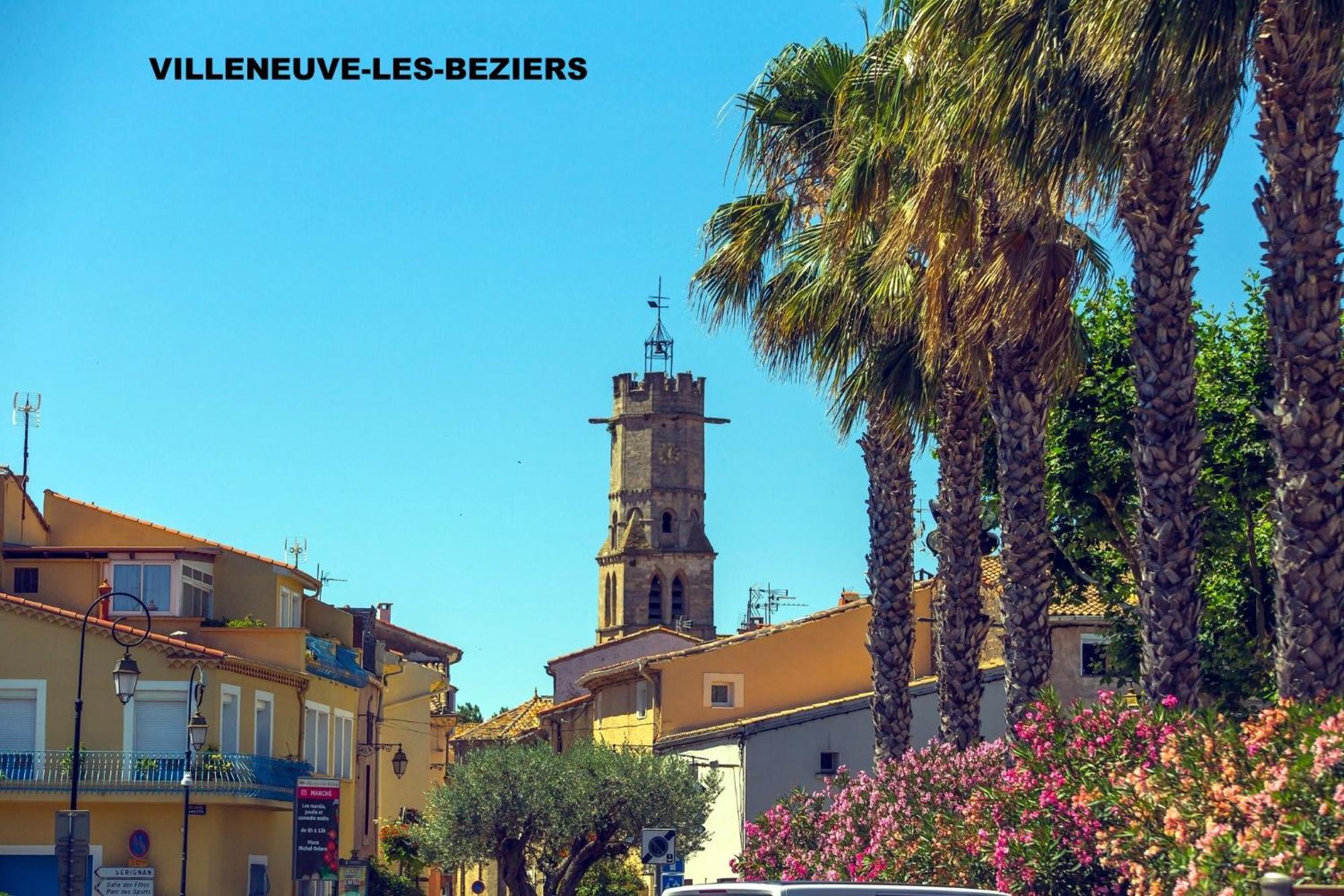 Hotel Las Cigalas Villeneuve-les-Beziers Bagian luar foto