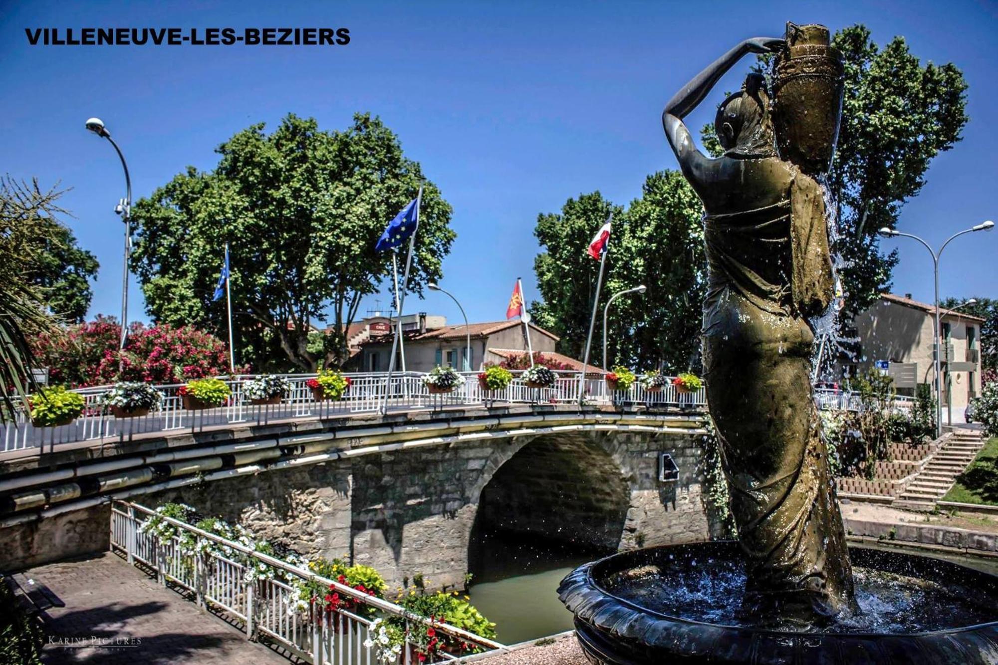 Hotel Las Cigalas Villeneuve-les-Beziers Bagian luar foto